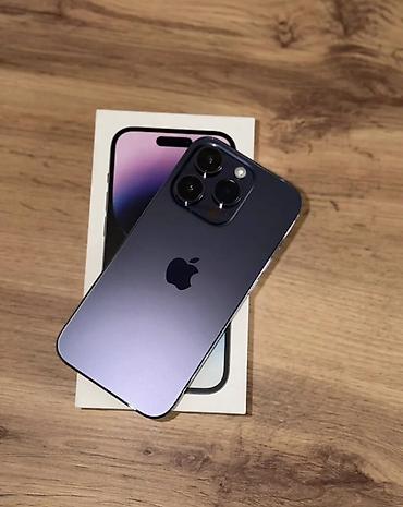 Уюлдук телефондор жана аксессуарлар: IPhone 14 Pro, Колдонулган, 256 ГБ, Deep Purple, Куту, 78 % — 1