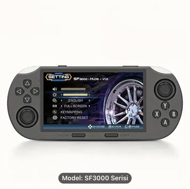 PS2 & PS1 (Sony PlayStation 2 & 1): SF3000 seriyalı bu portativ oyun konsolu 4.5 düymlük IPS ekranla