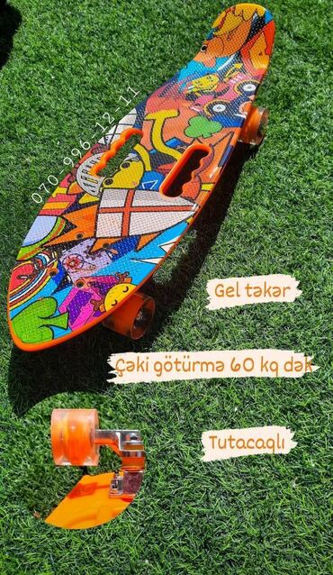 cehrayi reng: Pennyboardlar Skeytbord Skate 🛹 ABEC - 7 🔹Hər növ və hər yaşa uyğun