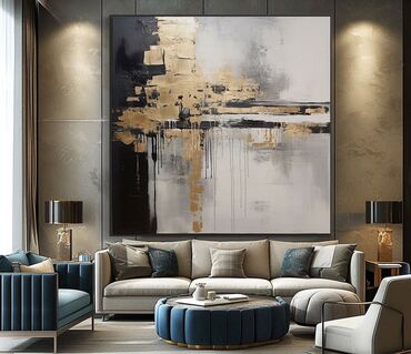 Dizayn, layihə: Modern. Abstrakt janr. Tək tablo. Müasir interyerdə mütləqdir, çünki — 43