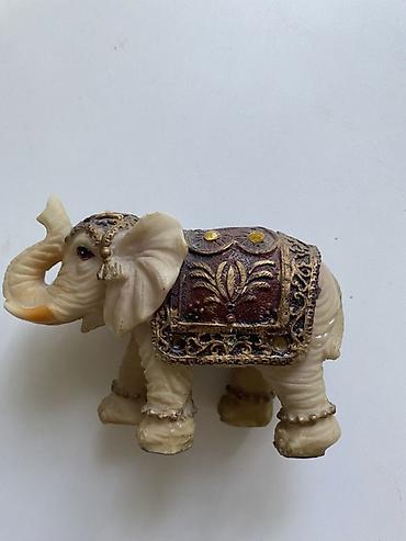 Ноутбуки и аксессуары: Bəzək fil fiquru - Material: polirezin (daş effektli), detallı əl — 1
