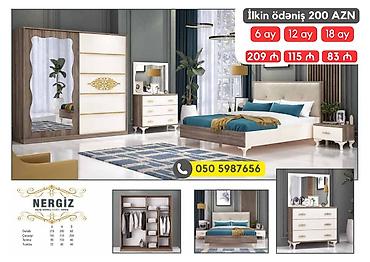 avanqart: 2 təknəfərlik çarpayı, Dolab, Termo, 2 tumba, Azərbaycan, Yeni — 5