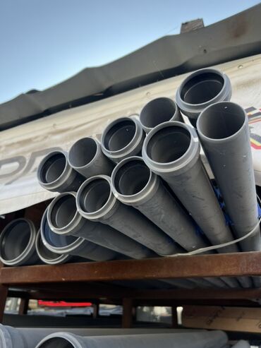 канализационные трубы: Канализация үчүн түтүк Жергиликтүү, Материалы: Пластик