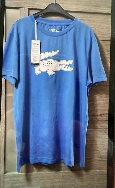 бир: Эркектердин футболкасы, M, L, Lacoste, Жаңы, түсү - Көк, Өзү алып кетүү, Акылуу жеткирүү — 1