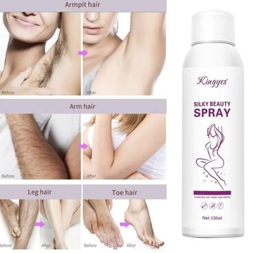 спрей для волос: Спрей для депиляции Silky Beauty Spray от Kingyes