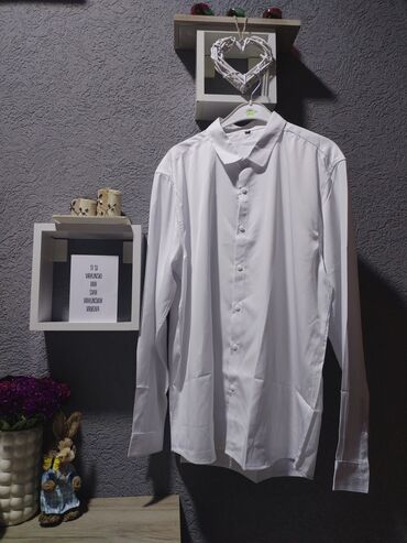 bele bluze: 2XL (EU 44), Saten, Jednobojni, bоја - Bela