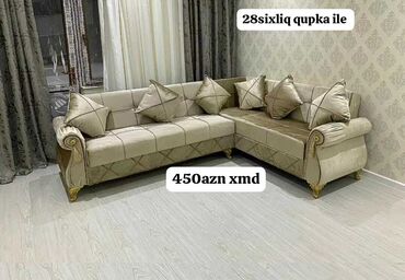 Masa və oturacaq dəstləri: Künc divan, Yeni, Açılmayan, Bazasız, Parça, Şəhərdaxili pulsuz çatdırılma