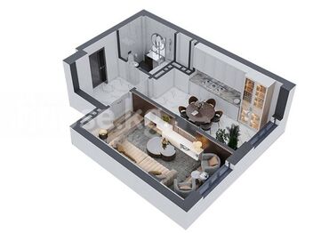 ищу квартиру цум: 1 комната, 45 м², Элитка, 13 этаж, ПСО (под самоотделку)