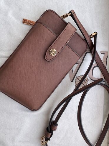 Классические сумки: Сумка-кроссбоди Оригинал 💯для телефона Michael Kors+Картхолдер,Новый