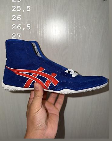 рабочий перчатки: Мужские кроссовки, 42, Asics, Б/у, цвет - Синий, Бесплатная доставка — 2