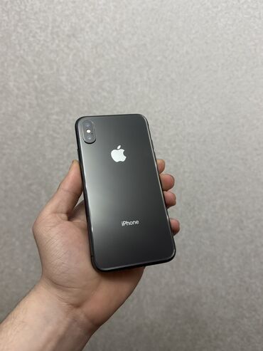 Apple iPhone: IPhone X, 64 GB, Qara, Simsiz şarj, Face ID