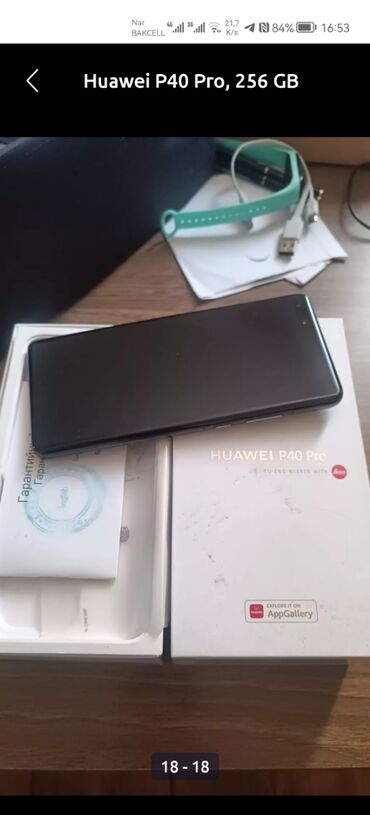 huawei p50 pro qiymeti: Huawei P40 Pro, 256 GB, rəng - Qara, Zəmanət, Barmaq izi, Simsiz şarj