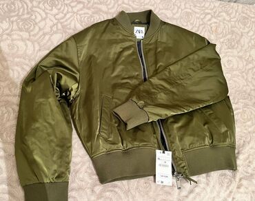 куртка zara: Куртка Zara, XL (EU 42), цвет - Зеленый