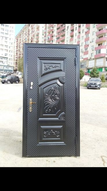 входные и межкомнатные двери: Двери | Железо | Азербайджан | Гарантия, С рамой, С замком