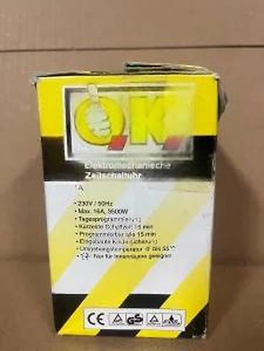 Ostali elektro materijali: Mehanički dnevni tajmer za struju – OK / Everflourish Opis: - Utična — 16