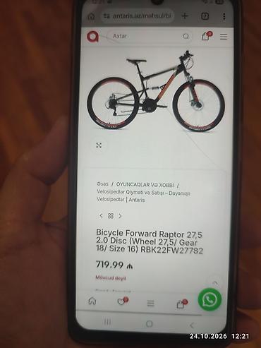 velosipet 28: Velosiped 4 aydır 720 manata alınıb, uşaq sürmək istəmədiyi üçün — 7