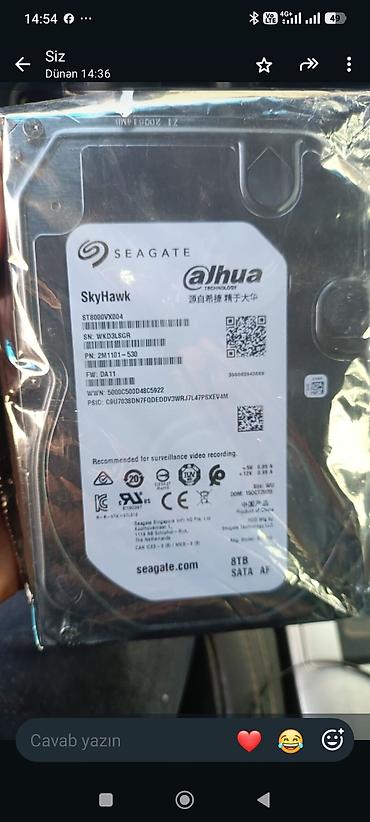 se pro tablet qiymeti: Daxili Sərt disk (HDD) Seagate, 8 TB, 3.5", Yeni — 1