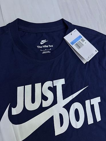 Личные вещи: Мужская футболка, M, Nike, Новый, цвет - Синий, Самовывоз — 2