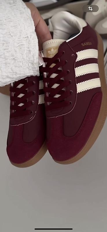 samba ayaqqabı: Məhsul: Adidas Samba idman ayaqqabısı - Rəng: Bordo (şərab rəngi) üst — 1