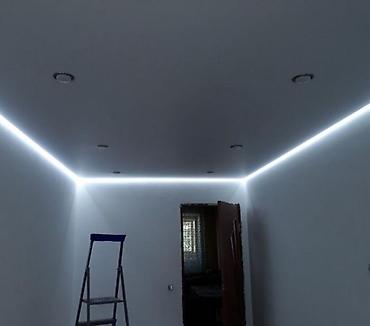 Натяжной потолок: Натяжной потолок Матовое Монтаж — 6