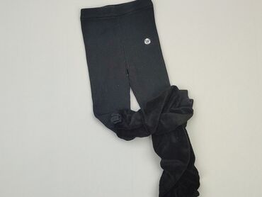 spodnie wysoki stan czarne: Legginsy dziecięce, 3-4 lat, 104, stan - Dobry