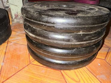 Ştanqlar və ştanq diskləri: Çəki: 80 kq, İşlənmiş — 4