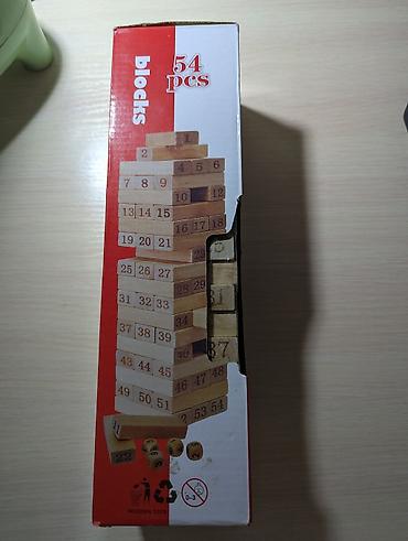 Игра Дженго деревянная новая, не распечатанная, в комплекте 54 блока и at lalafo.kg Игра Дженго деревянная новая, не распечатанная, в комплекте 54 блока и
