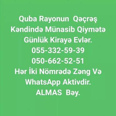 Günlük kirayə evlər: 100 kv. m, 3 otaqlı, İnternet, Telefon, Qaz — 22