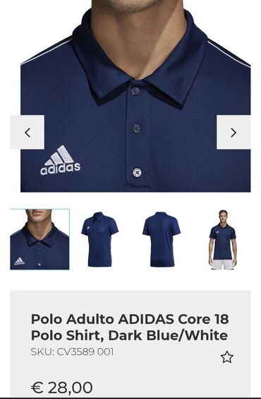 Polo köynəklər: Polo köynək, Adidas, S (EU 36), rəng - Göy
