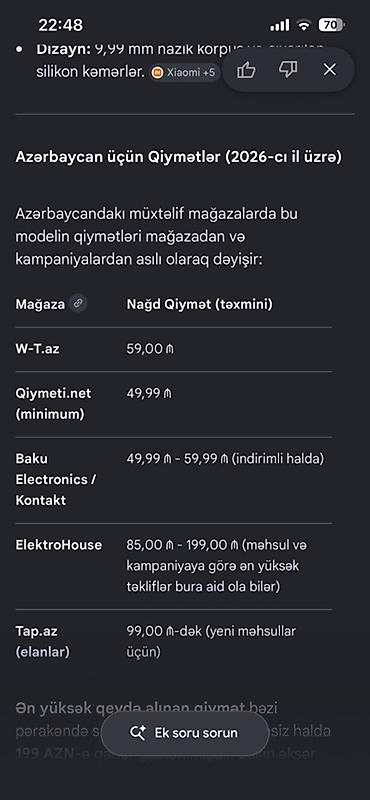 nintendo switch qiymeti: Yeni, Smart qolbaq, Xiaomi, Suya davamlı, rəng - Qara — 3