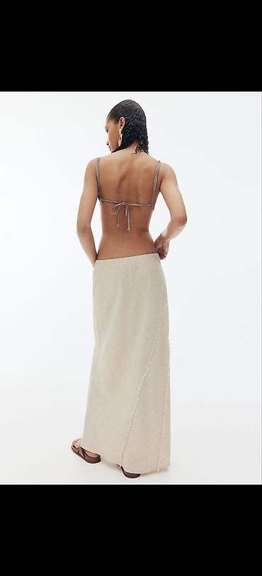 boho tunike: H&M viskoza lan suknja. struk 38 i dodatno se tegli, ima lastis — 4