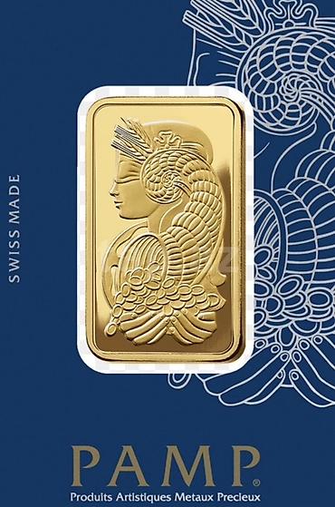 qizil sikkə: PAMP 10g Suisse Lady Fortuna qızıl külçə - Brend: PAMP (Produits — 1
