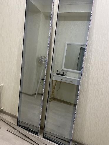 Şüşə kupe qapıları – 2 ədəd panel - Model: sürgülü kupe sisteminə