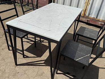 study table: Кухонный стол и стул, Новый, Самовывоз, Платная доставка, цвет - Черный — 6