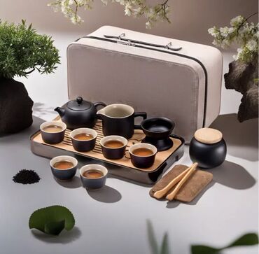 Наборы посуды: Набор посуды для чайных церемоний в походном кейсе. • Кейс, серый — 6