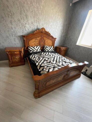 termo guzgulu: Двуспальная кровать, Трюмо, 2 тумбы