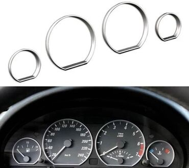 Аксессуары для авто: Продам хромированные кольца на щит приборов BMW E46