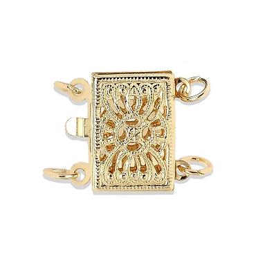 золотые нити: Замок-коробочка золото 585 Артикул: REPAIR-CLASP-BOX-AU Категория — 1