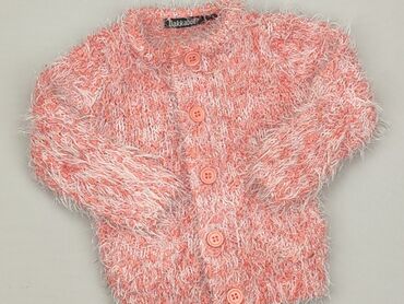 sweterek różowy dla dziewczynki: Kardigan, 3-6 m, stan - Dobry
