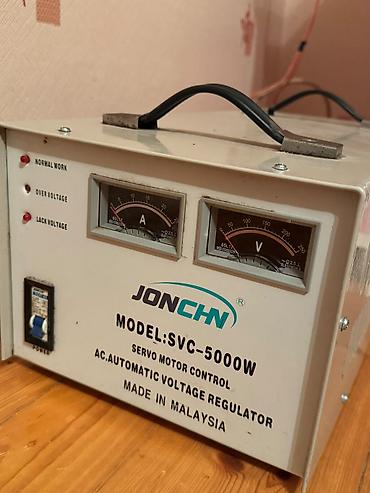 ampermetr: JONCHN SVC-5000W gərginlik stabilləşdiricisi - Tip: AC Automatic — 2
