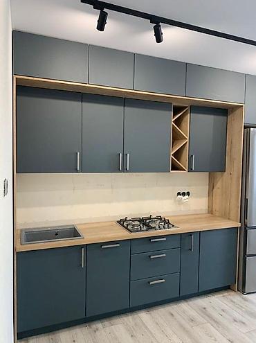 Кухонные гарнитуры: Кухонный гарнитур, Новый, цвет - Бежевый, ДСП, Бесплатная доставка — 20