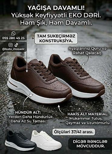 kros: Yağışa davamlı idman ayaqqabısı - Material: yüksək keyfiyyətli eko — 1
