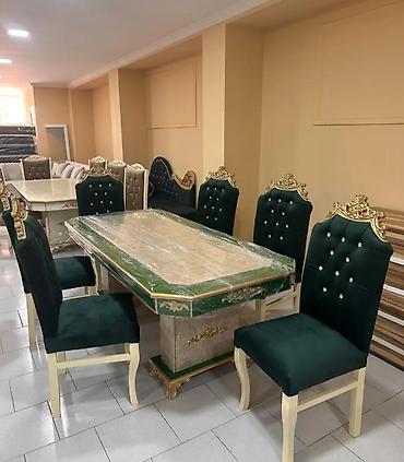 saloglu cilek mebel: Klassik üslubda yemək dəsti - Tərkib: Dikdörtqan formalı masa və 6 — 1