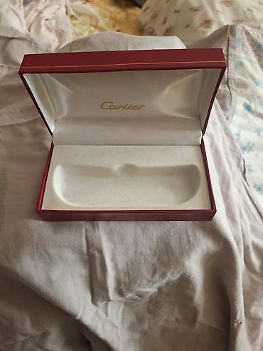 mont blanc: Cartier qutusu – qələm/qolbaq üçün - Rəng: Bordo qırmızı, qızılı — 2