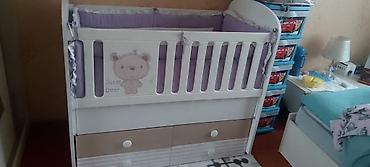 detski mebel: Uşaq beşiyi – “Little Bear” dizaynlı - Material: ağ rəngli — 2