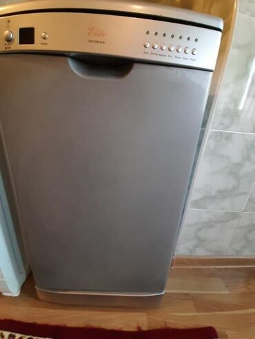 Plitələr və bişirmə panelləri: Elite DW-E9241S qabyuyan maşın - Rəng: gümüşü (inox görünüş) - Ön