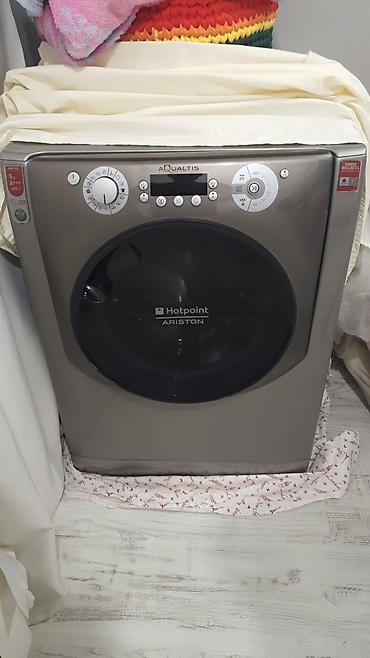 ariston alan: Paltaryuyan maşın Hotpoint Ariston, 9 kq, İşlənmiş, Avtomat, Qurutmasız, Kredit yoxdur, Ünvandan götürmə — 4