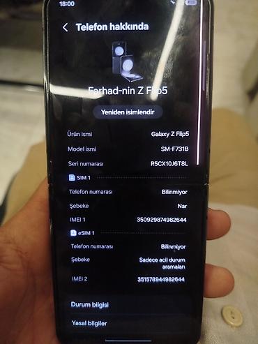 samsung fold 5: Samsung Galaxy Z Flip 5, İki sim kartlı — 4