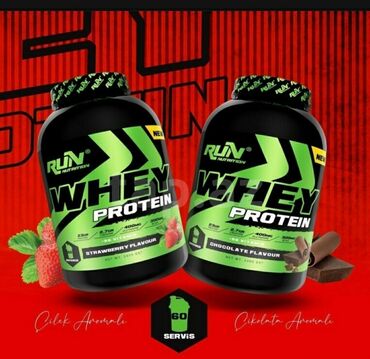 idman qidaları satışı: Run nutrition markasından şokalad aromalı whey protein İdmanda əzələ