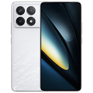 телефон fly evo tech: Poco F6 Pro, 256 GB, rəng - Ağ, Barmaq izi
